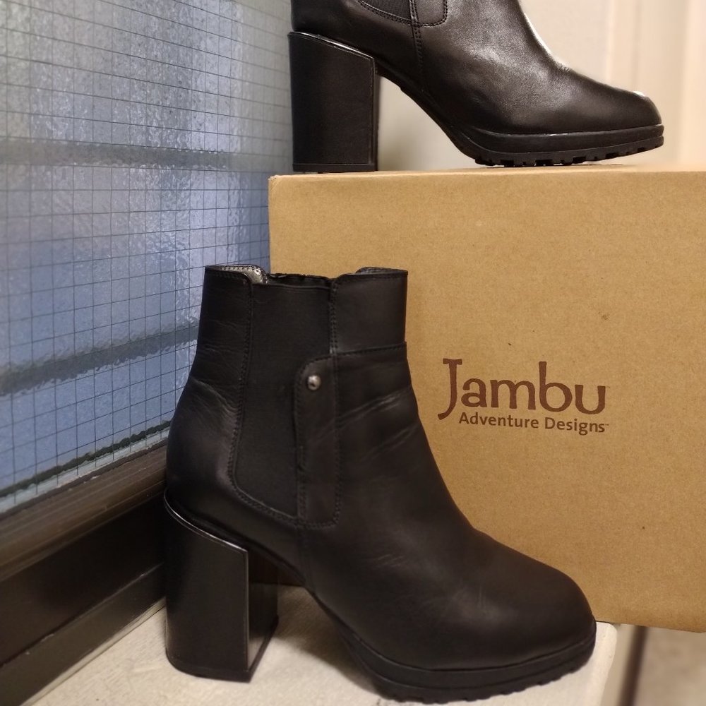 JAMBU LEATHER LUG SOLE ANKLE BOOTS